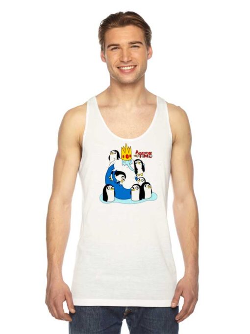 The Ice King and Penguins Adventure Time Tank Top