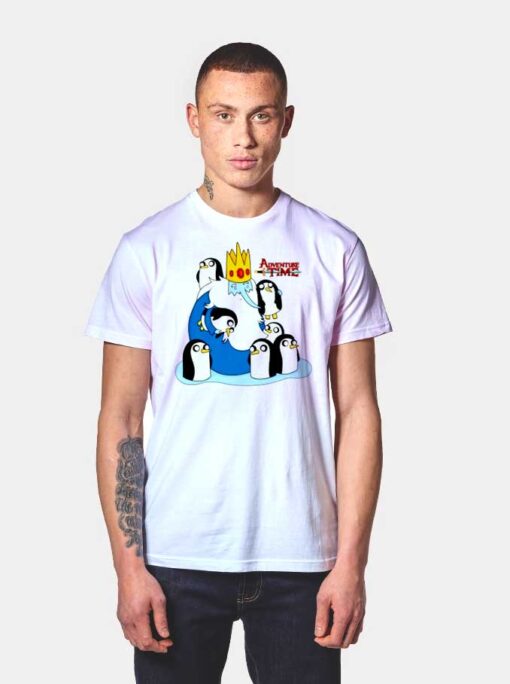 The Ice King and Penguins Adventure Time T Shirt