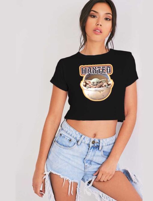 The Mandalorian Wanted Child Crop Top Shirt