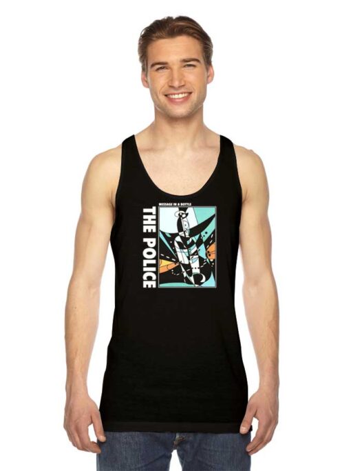 The Police Message In A Bottle Cover Art Tank Top