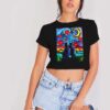 Van Gogh Cats Hearts Love Crop Top Shirt