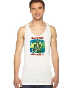 Vintage Iron Maiden Make My Day Tank Top