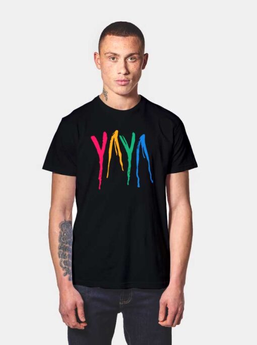 6IX9INE Yaya Colorful Logo T Shirt