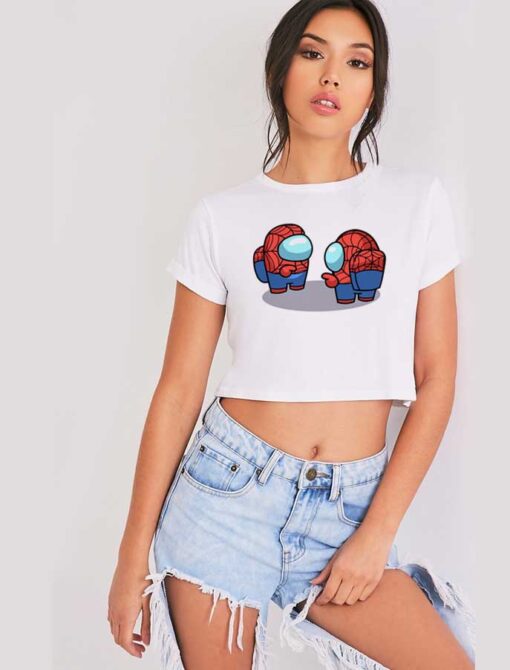 Among Us Spider-Sus Spiderman Impostor Crop Top Shirt