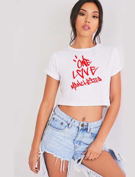 Ariana Grande One Love Manchester Crop Top Shirt