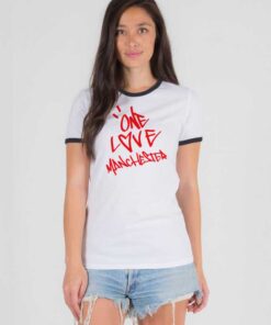 Ariana Grande One Love Manchester Ringer Tee