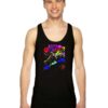 Astronomical Colorful Space Vinyl Record Tank Top