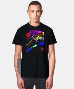 Astronomical Colorful Space Vinyl Record T Shirt