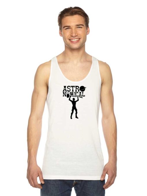 Astronomical Weight Lifter Logo Tank Top