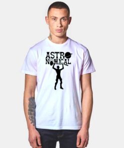 Astronomical Weight Lifter Logo T Shirt