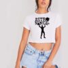 Astronomical Weight Lifter Logo Crop Top Shirt