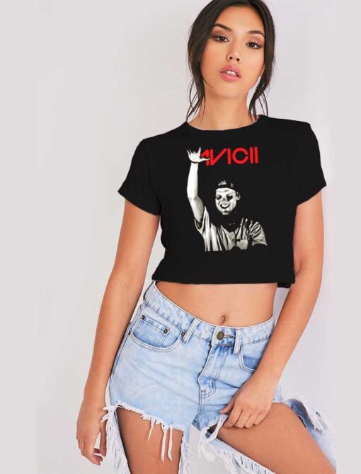 Avicii Hands Up On Stage Crop Top Shirt