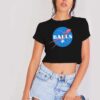 Balls Aeronautics Liberty Statue Nasa Crop Top Shirt