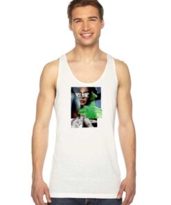 Beyonce Blanc Three Collage Photo Tank Top