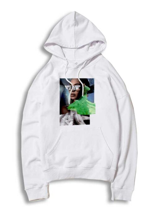 Beyonce Blanc Three Collage Photo Hoodie