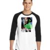 Beyonce Blanc Three Collage Photo Raglan Tee