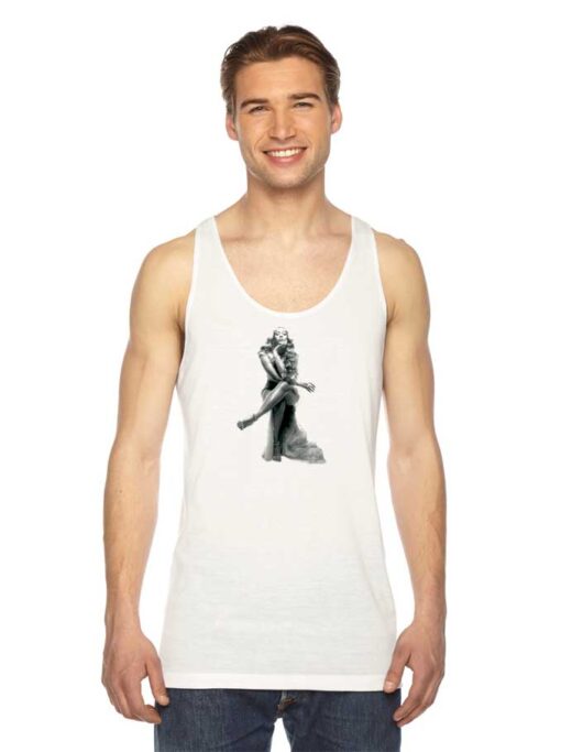 Beyonce Pose Air Chair Portrait Tank Top