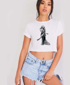 Beyonce Pose Air Chair Portrait Crop Top Shirt