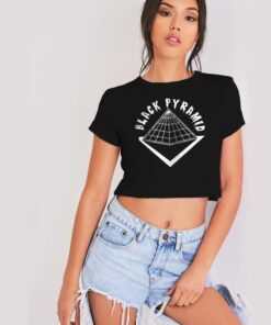 Black Pyramid Scary Logo Crop Top Shirt