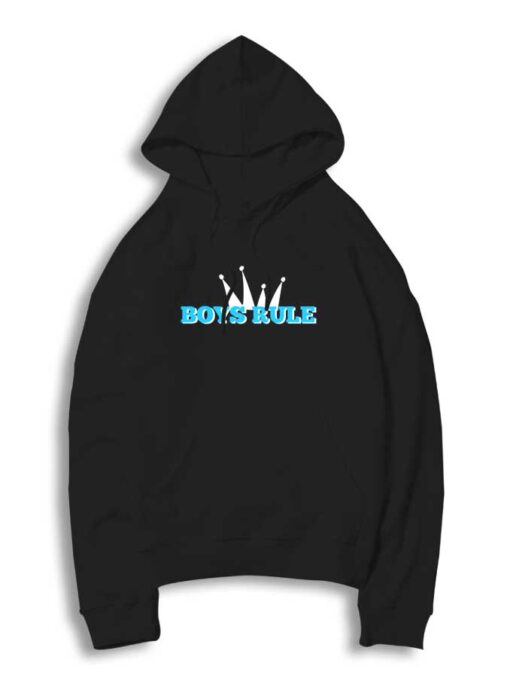 Boys Rule Crown King Hoodie