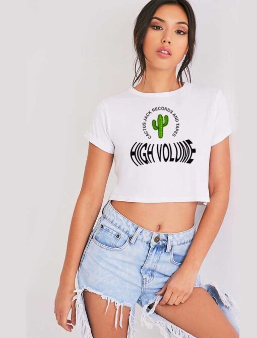 Cactus Jack Records And Tapes High Volume Crop Top Shirt