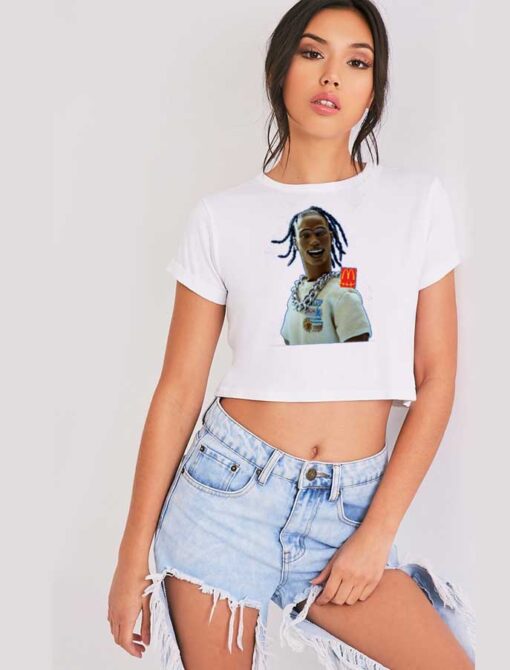 Cactus Jack Travis Scott McDonald Crop Top Shirt