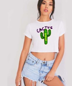 Cactus Jack Watercolor Logo Crop Top Shirt