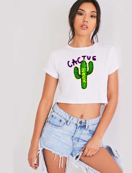 Cactus Jack Watercolor Logo Crop Top Shirt