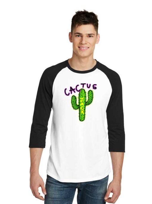 Cactus Jack Watercolor Logo Raglan Tee