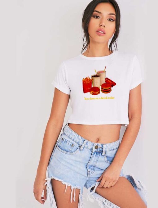 Cactus Jack You Deserve A Break Today Crop Top Shirt