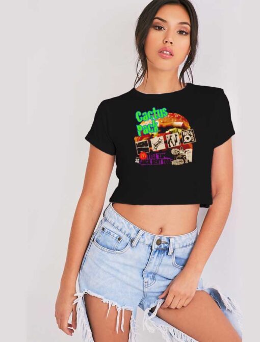 Cactus Pack Tell Em Jack Sent You Crop Top Shirt