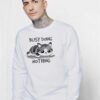 Cat Busy Doing Nothing Kitten Sweatshirt