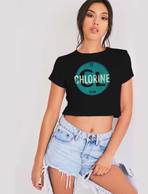 Chlorine Number 17 Chemical Number Crop Top Shirt