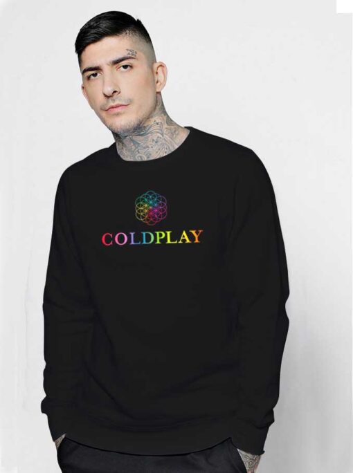 Coldplay Rainbow Logo Colorful Sweatshirt