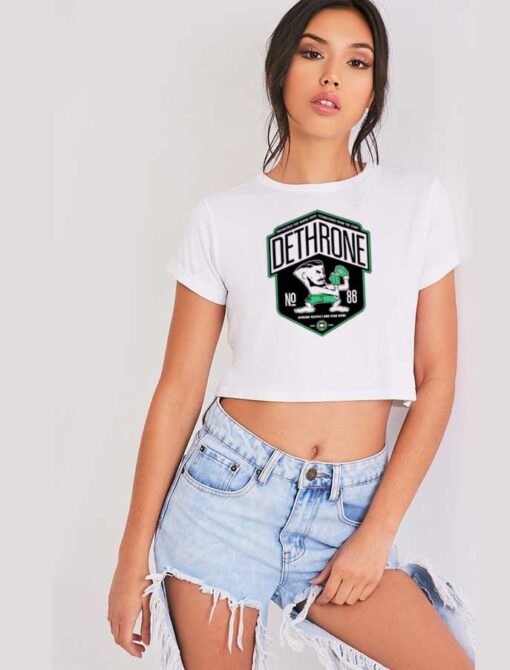 Conor McGregor Dethrone Logo Crop Top Shirt