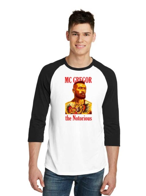 Conor McGregor The Notorious Raglan Tee