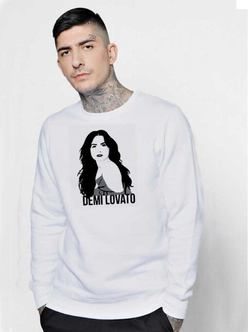 Demi Lovato Black Hair Painting Sweatshirt