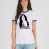 Demi Lovato Black Hair Painting Ringer Tee