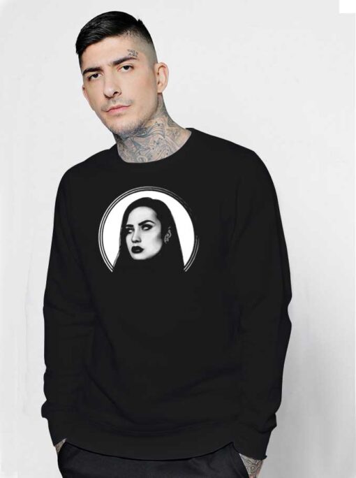 Demi Lovato Gothic Make Up Eyes Sweatshirt