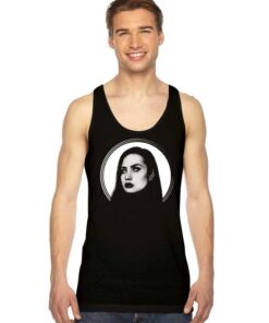 Demi Lovato Gothic Make Up Eyes Tank Top