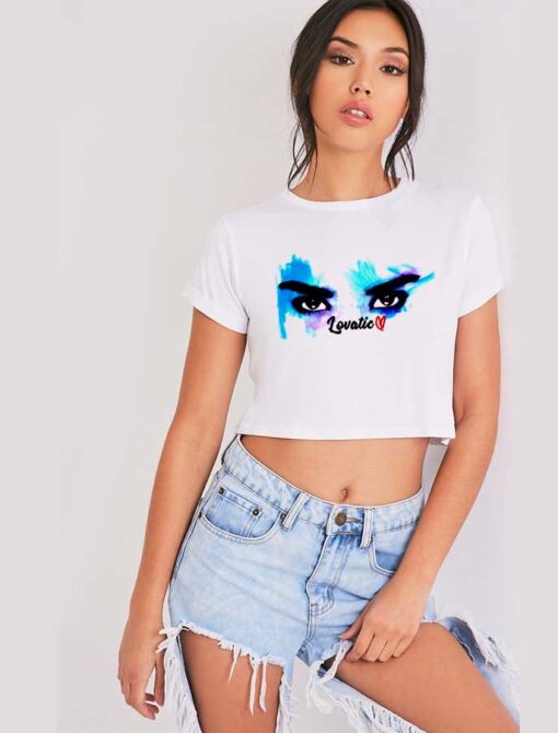 Demi Lovato Lovatic Eyes Crop Top Shirt