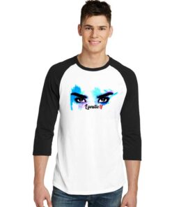 Demi Lovato Lovatic Eyes Raglan Tee