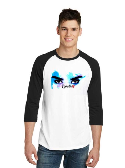 Demi Lovato Lovatic Eyes Raglan Tee