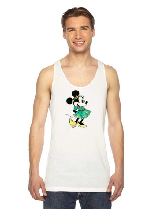 Disney Minnie Mouse Shamrock Dress Tank Top