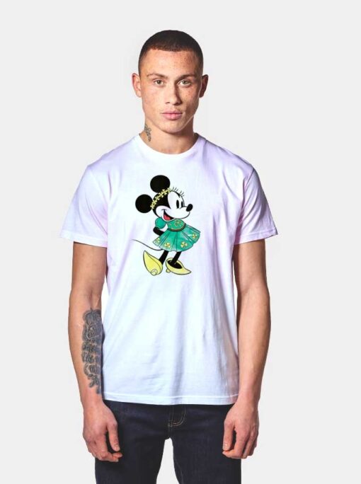 Disney Minnie Mouse Shamrock Dress T Shirt