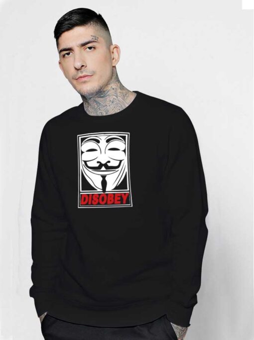 Disobey Anonymous Mask Sweatshirt