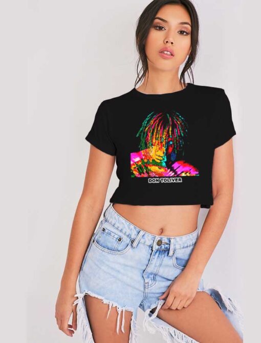 Don Toliver Watercolor Photo Crop Top Shirt