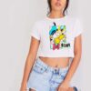 Donald Duck Angry Disney Vintage Crop Top Shirt