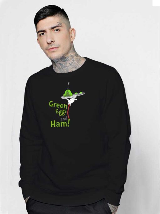 Dr Seuss Green Eggs and Ham Food Sweatshirt