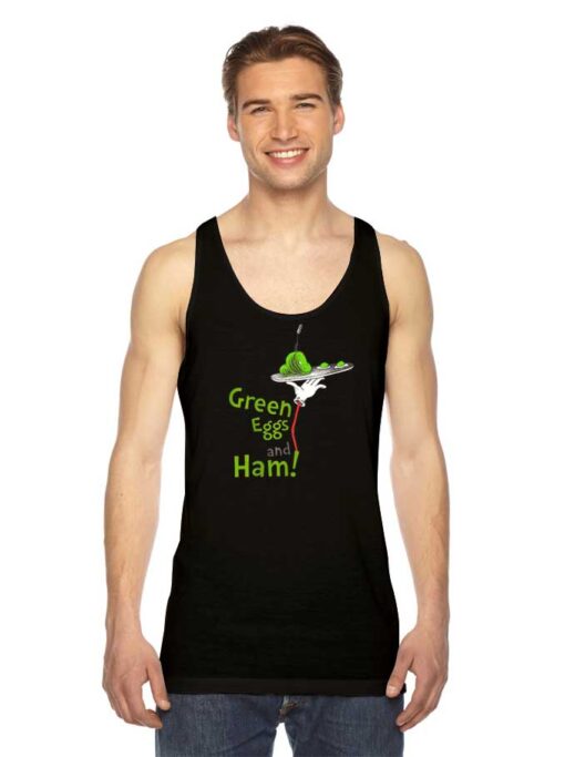 Dr Seuss Green Eggs and Ham Food Tank Top